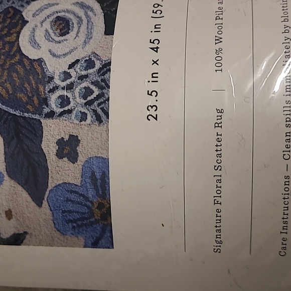 NWT Rifle Paper Co. x Loloi Rug - Picture 2 of 5